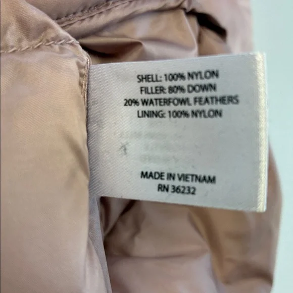 Martha Stewart Down Vest Mauve Short Sleeve Puffer Jacket Gorpcore L - Picture 9 of 9